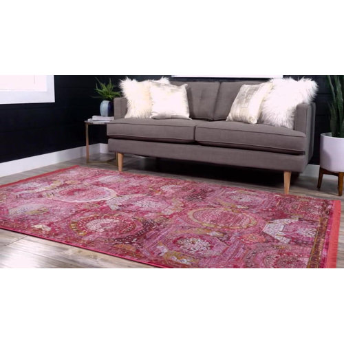 Langley Street Folmar Oriental Pink Area Rug & Reviews Wayfair
